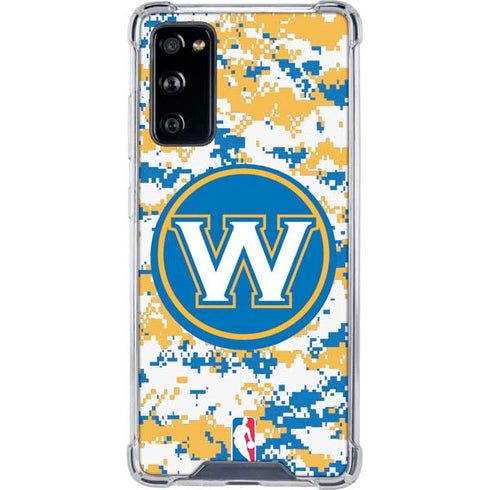 NBA Golden State Warriors Digi Camo Galaxy S20 FE Clear Case